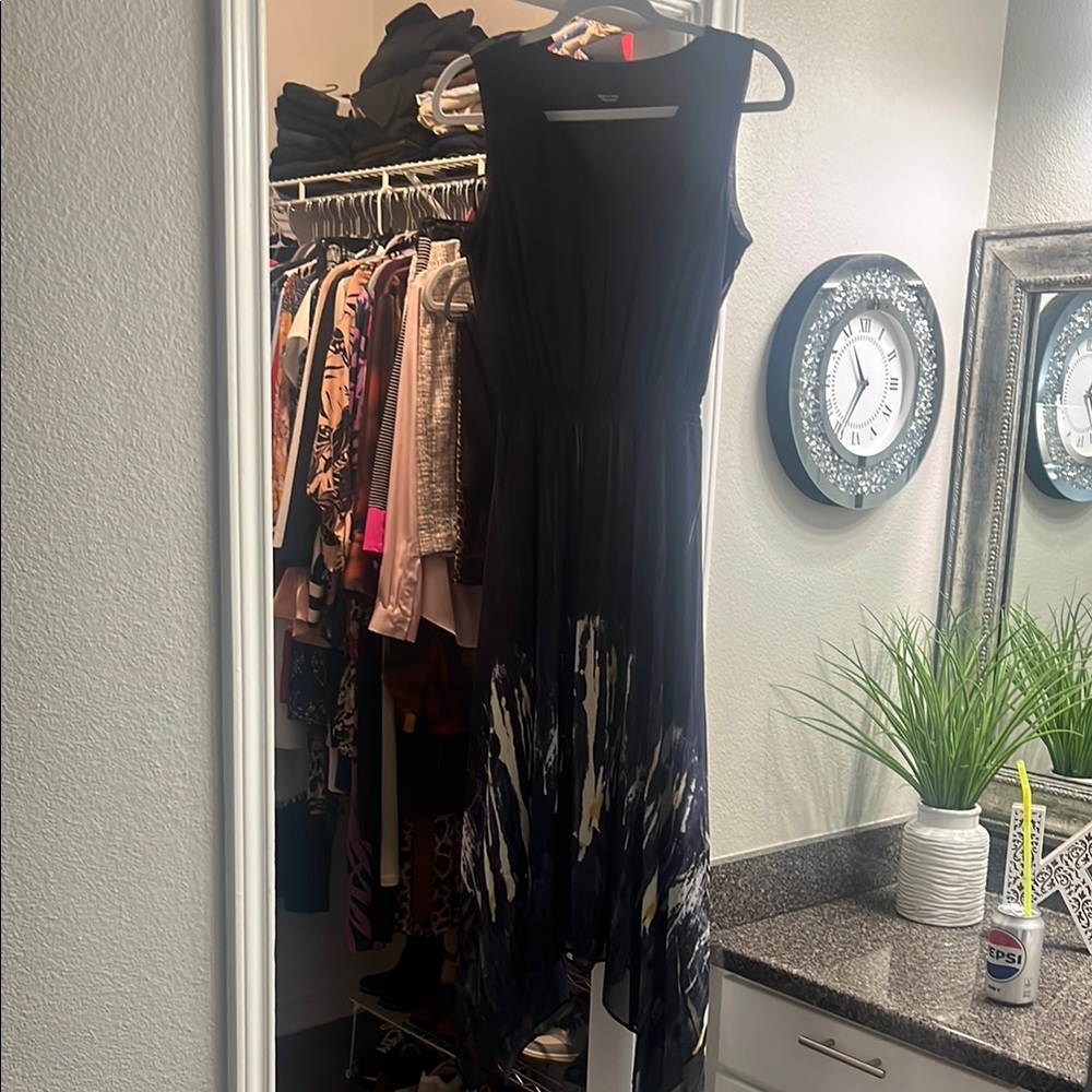 Navy High Low Sundress